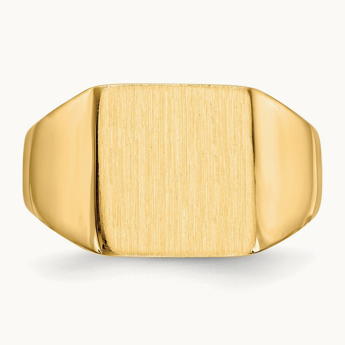 11.0x11. Open Back Signet Ring, 5mm, 14K