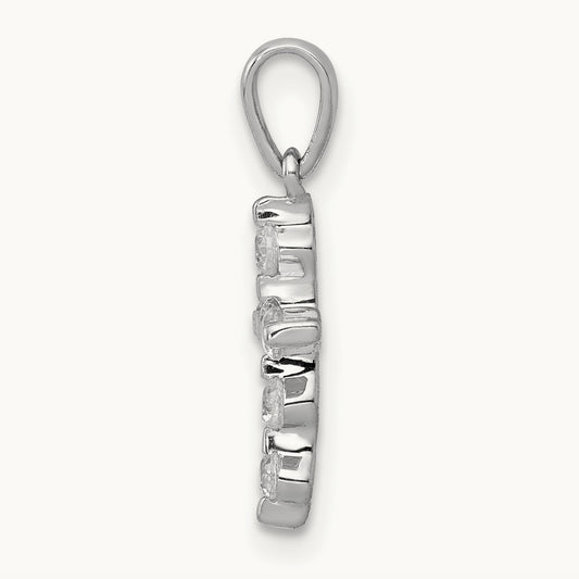 1/6ct. Diamond Cross Pendant — photo set
