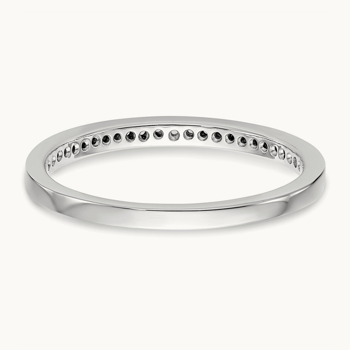 Diamond Wedding Band, 14K White Gold