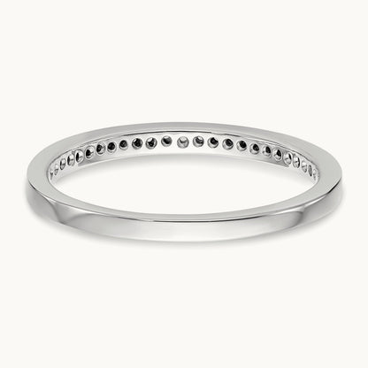 Diamond Wedding Band, 14K White Gold