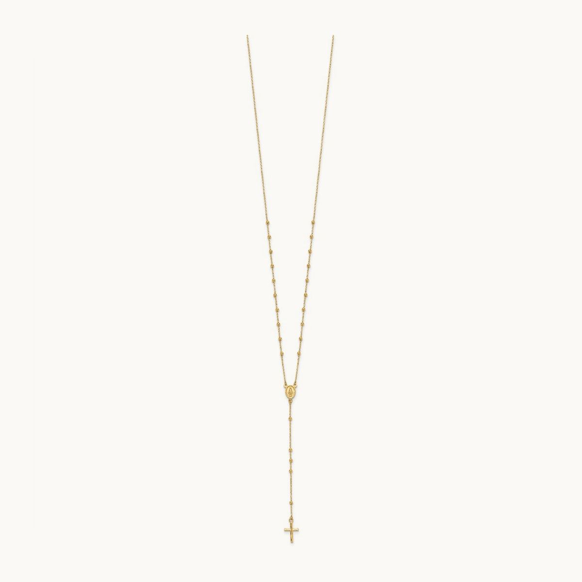 Polished Rosary, 14K