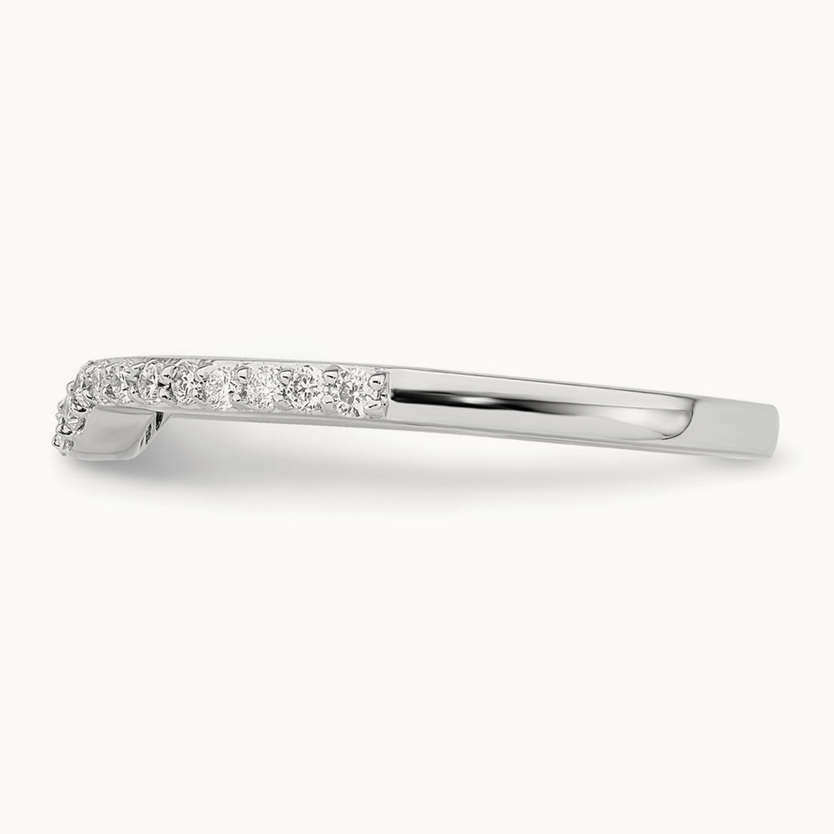 Diamond Wedding Band, 14K White Gold