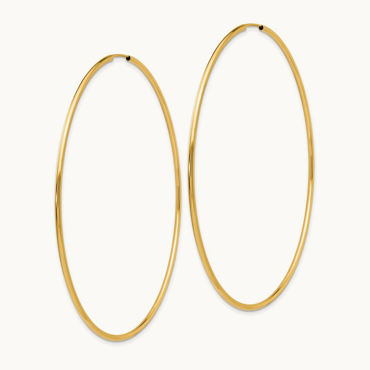 Polished Endless Hoop Earrings
