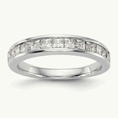 Diamond Wedding Band, 14K White Gold