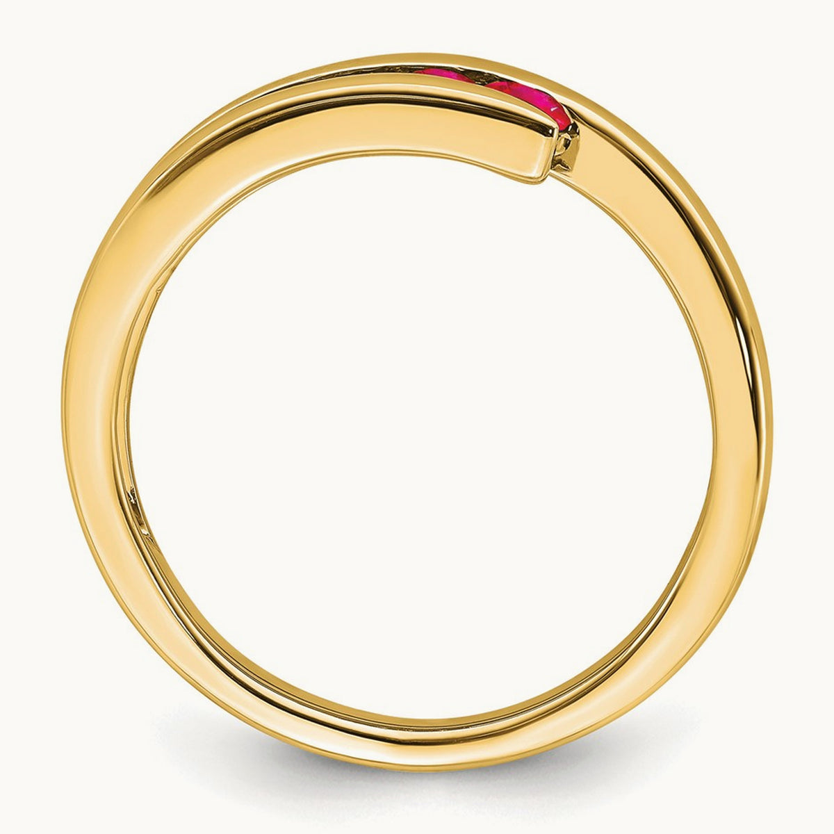 Ruby 4-stone Ring, 14K