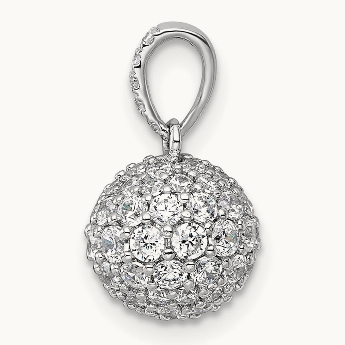 Sphere Pendant, 1.50-4.50 ct tw Lab-Grown Diamond