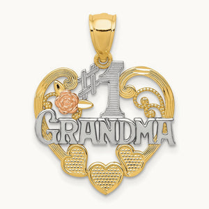 w/ #1 GRANDMA Heart Pendant — photo set