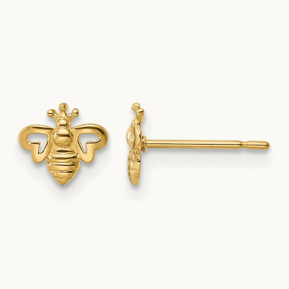Madi K Bumble Bee Post Earrings, 14K