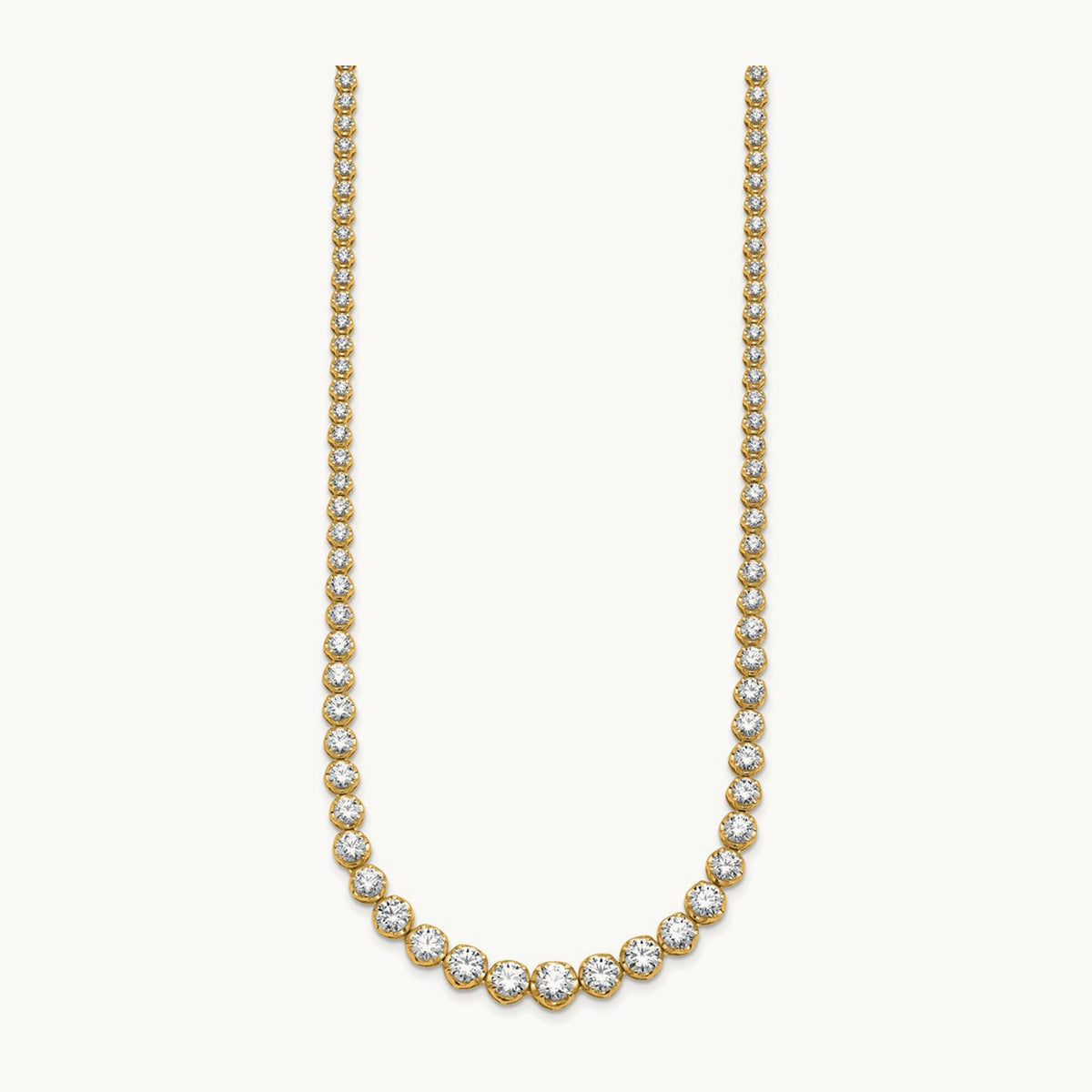 Graduated Tennis Necklace, 10.00 ct tw Lab-Grown Diamond