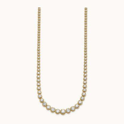 Graduated Tennis Necklace, 10.00 ct tw Lab-Grown Diamond
