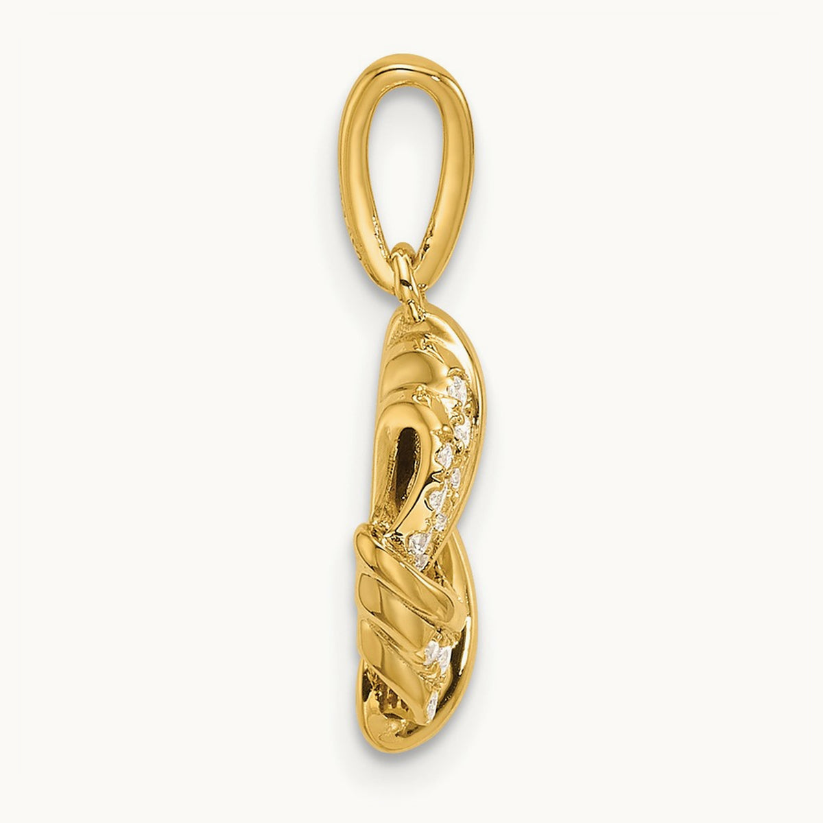 Love Knot Pendant, 0.20 ct tw Lab-Grown Diamond