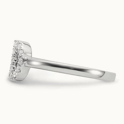 Initial D Adjustable Ring, 0.20 ct tw Lab-Grown Diamond