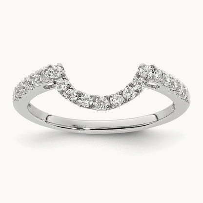 Diamond Wedding Band, 14K White Gold