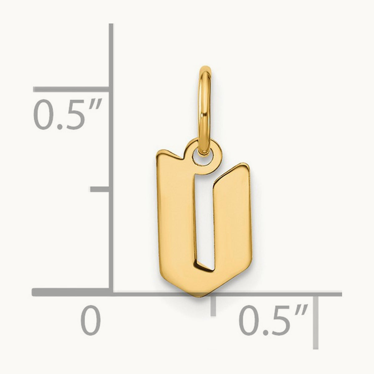 Lowercase Initial Pendant — V