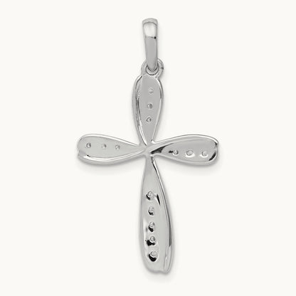1/15ct. Diamond Cross Pendant — photo set