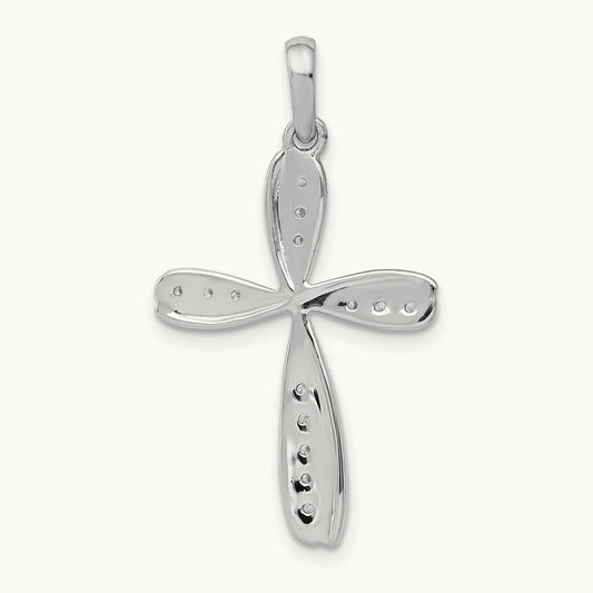 1/15ct. Diamond Cross Pendant — photo set