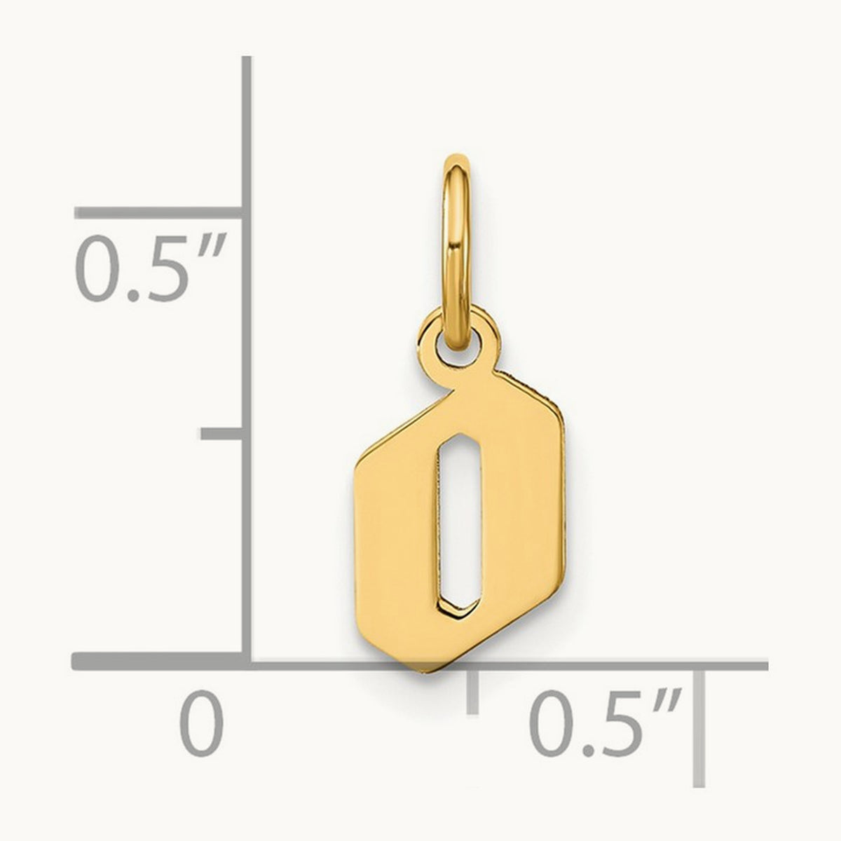 Lowercase Initial Pendant — O