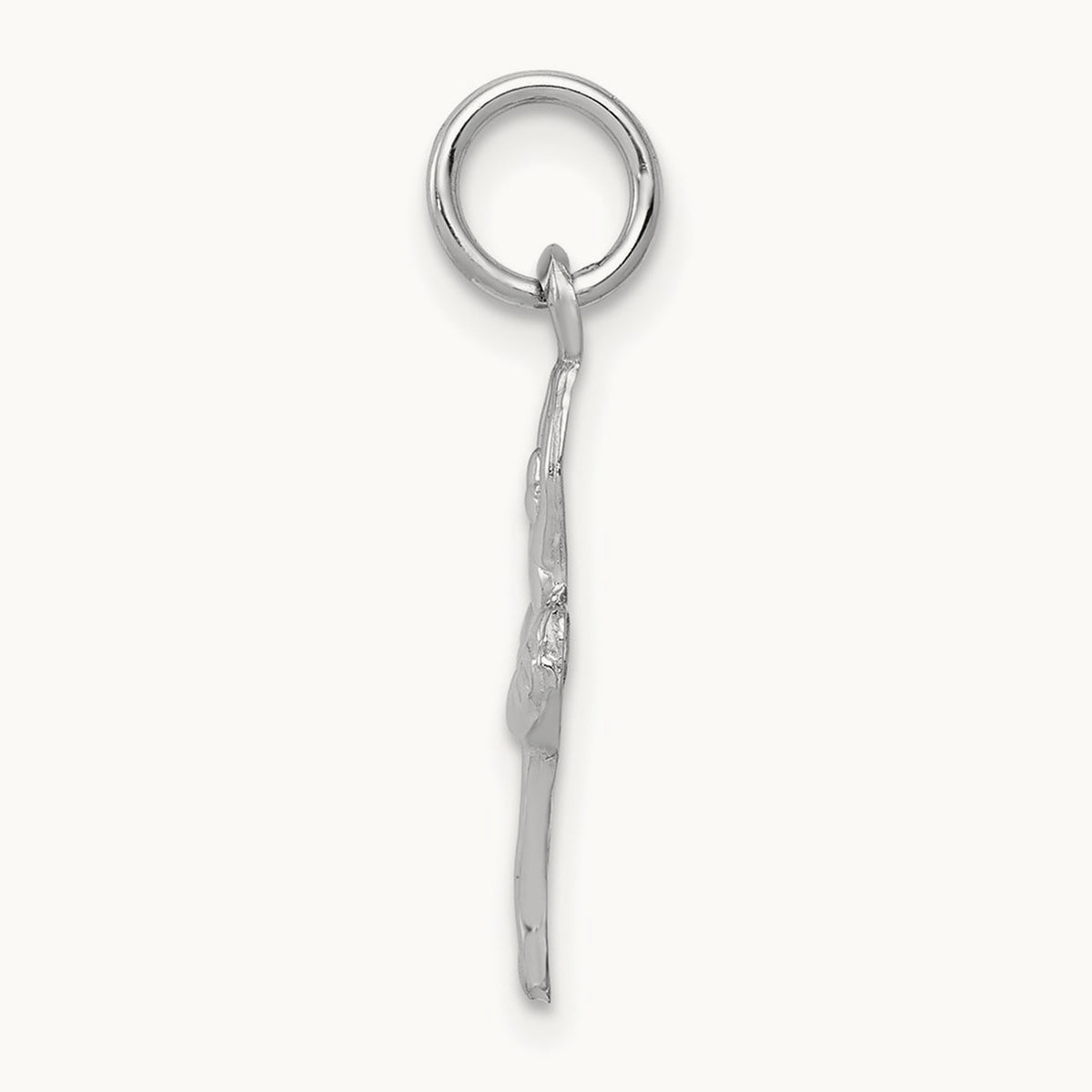Ballerina Charm, 14K White Gold