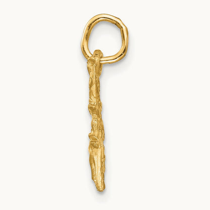 Satin Diamond-cut Sagittarius Zodiac Charm — photo set