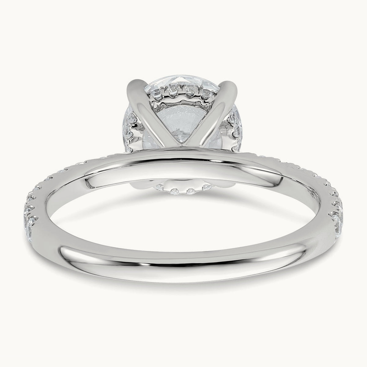 Round Solitaire Engagement Ring, 1.25-3.50 ct tw Lab-Grown Diamond — 14K White Gold, 7 (3)
