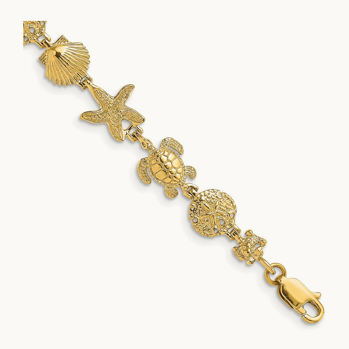 Sea Life Bracelet, 14K