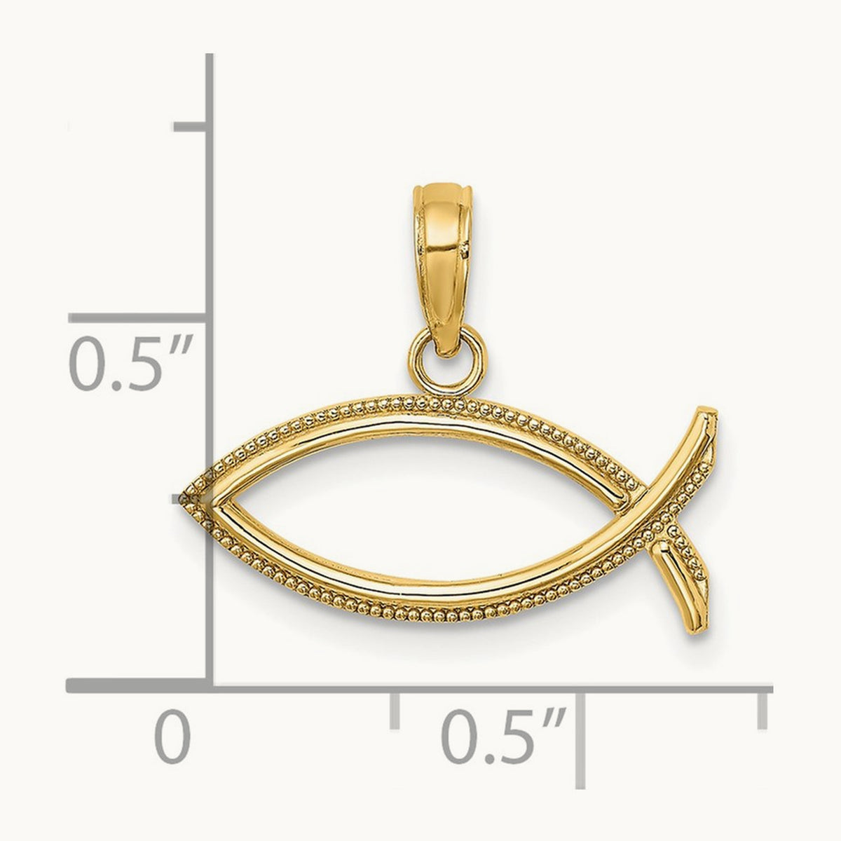 Ichthus Charm, 14K