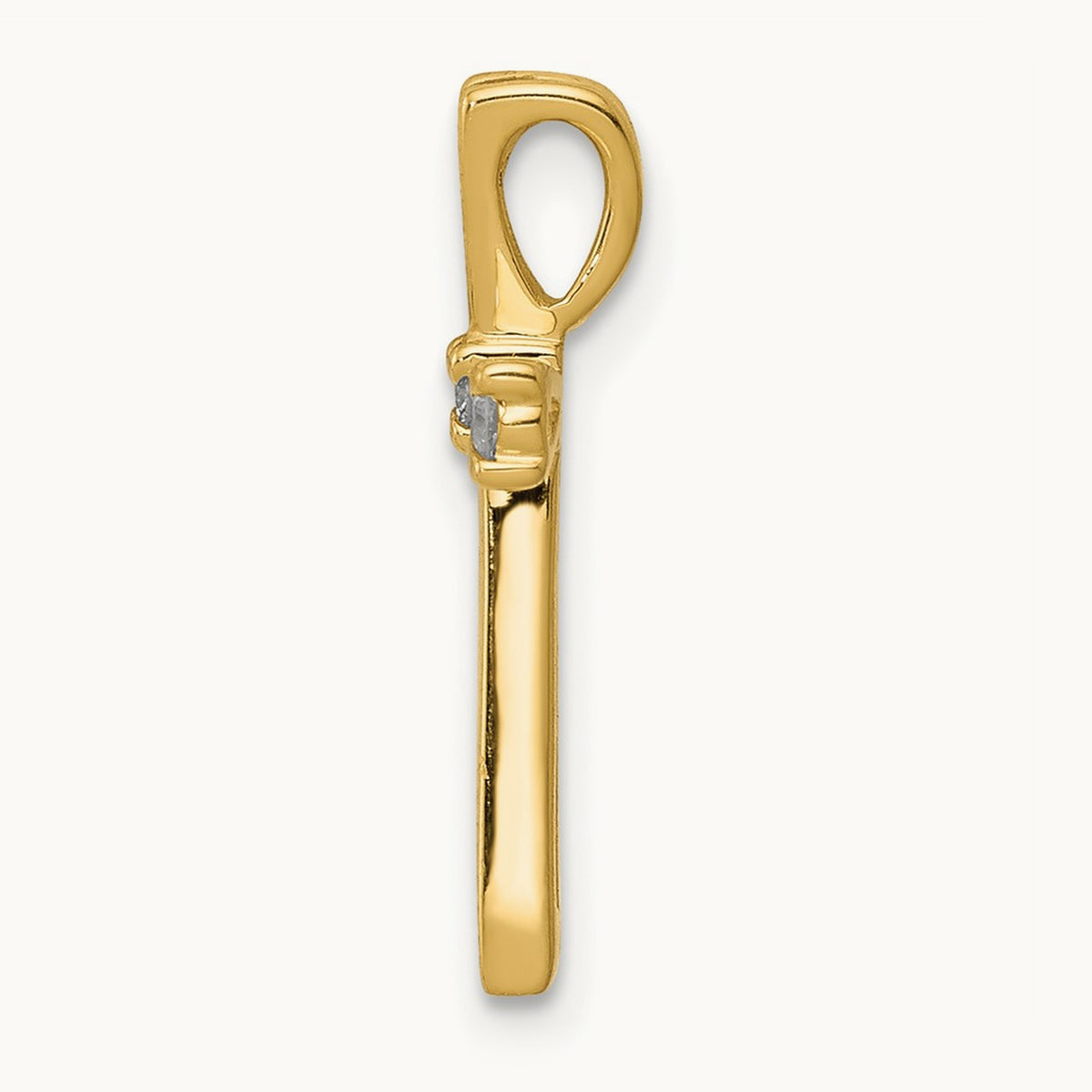 A Diamond Cross Pendant, 14K