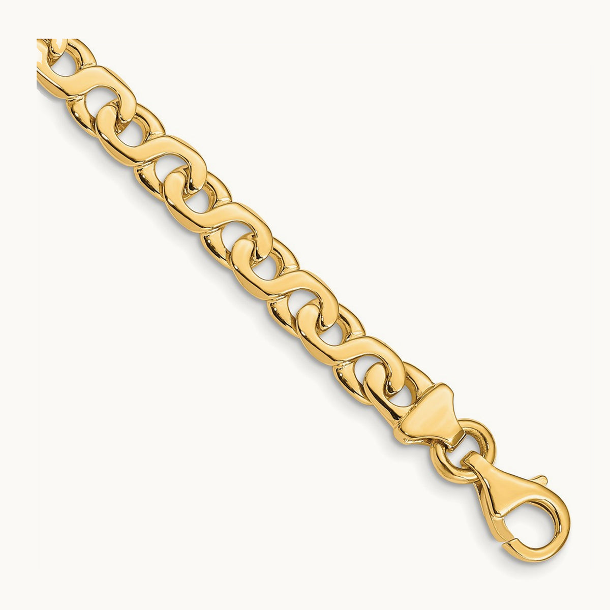 Hand-Polished Fancy Link Bracelet — 7 inch