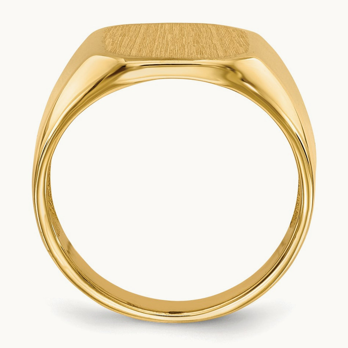 Open Back Mens Signet Ring — photo set