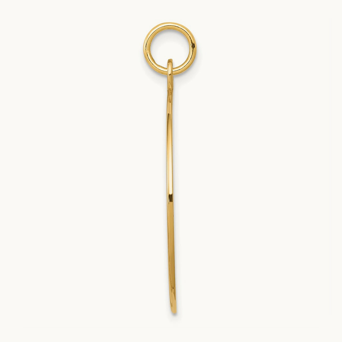 Red Enamel Medical Jewelry Pendant, 14K