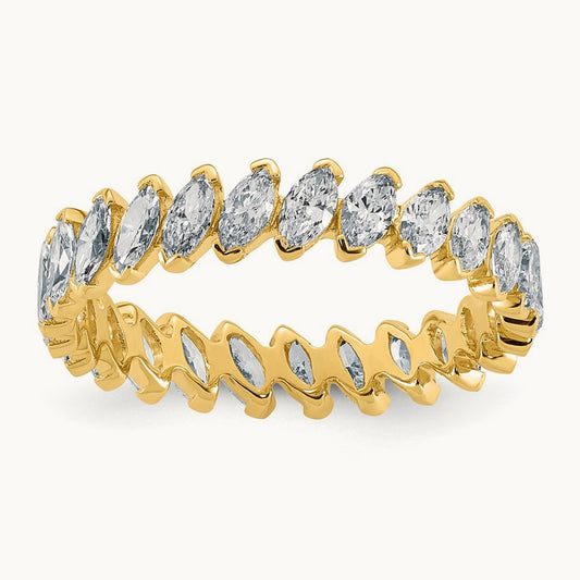 Marquise Eternity Ring, 1.50 ct tw Lab-Grown Diamond