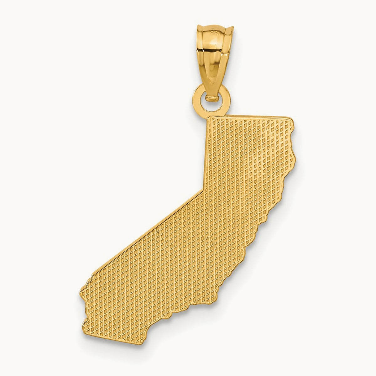 CALIFORNIA State Map Pendant, 14K