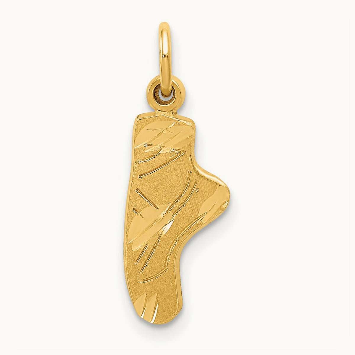 Ballet Slipper Charm, 14K