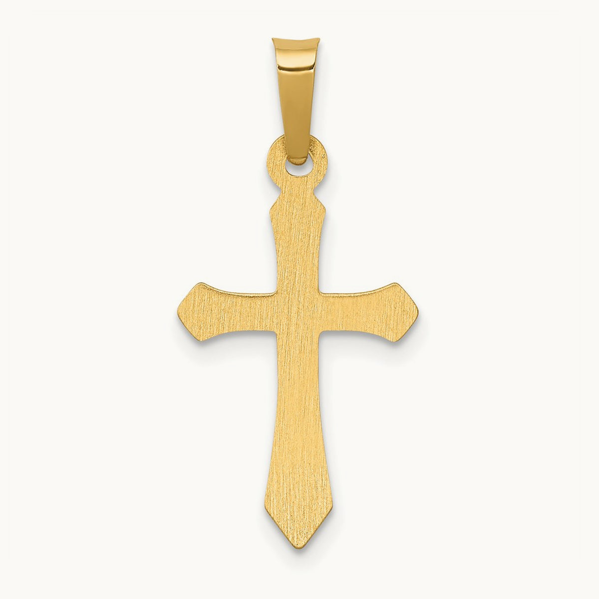 Polished Cross Pendant, 14K