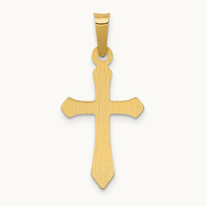 Polished Cross Pendant, 14K