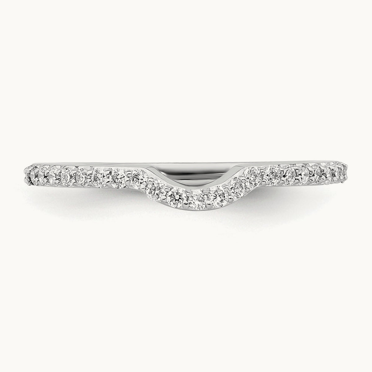 Diamond Wedding Band, 14K White Gold