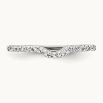 Diamond Wedding Band, 14K White Gold