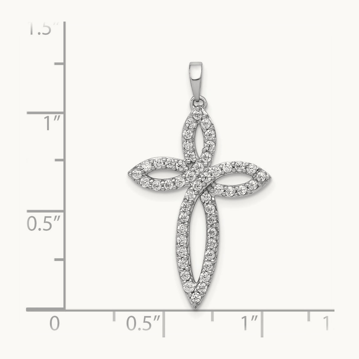 1/2ct. Diamond Cross Pendant — photo set