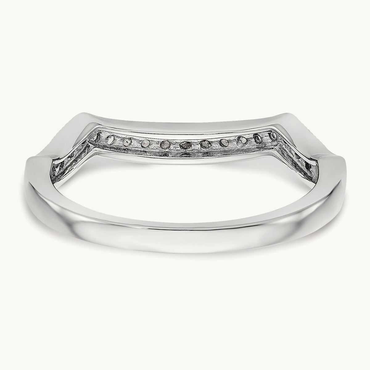 Diamond Wedding Band, 14K White Gold