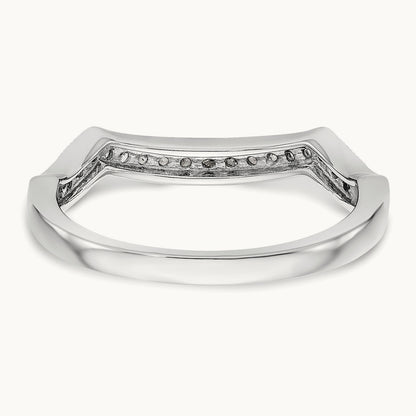 Diamond Wedding Band, 14K White Gold