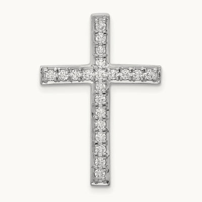 3/8ct. Diamond Cross Chain Slide — photo set