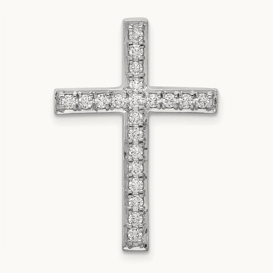3/8ct. Diamond Cross Chain Slide — photo set