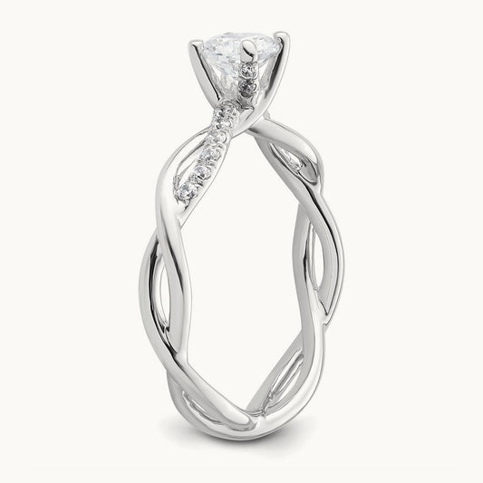 Bypass Engagement Ring, 0.50 ct tw Lab-Grown Diamond