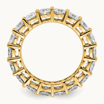 Cushion Eternity Band, 3.50 ct tw Lab-Grown Diamond — 14K Yellow Gold