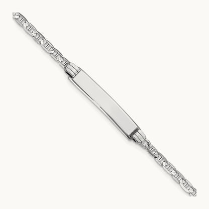 WG Anchor Link ID Bracelet, 14K
