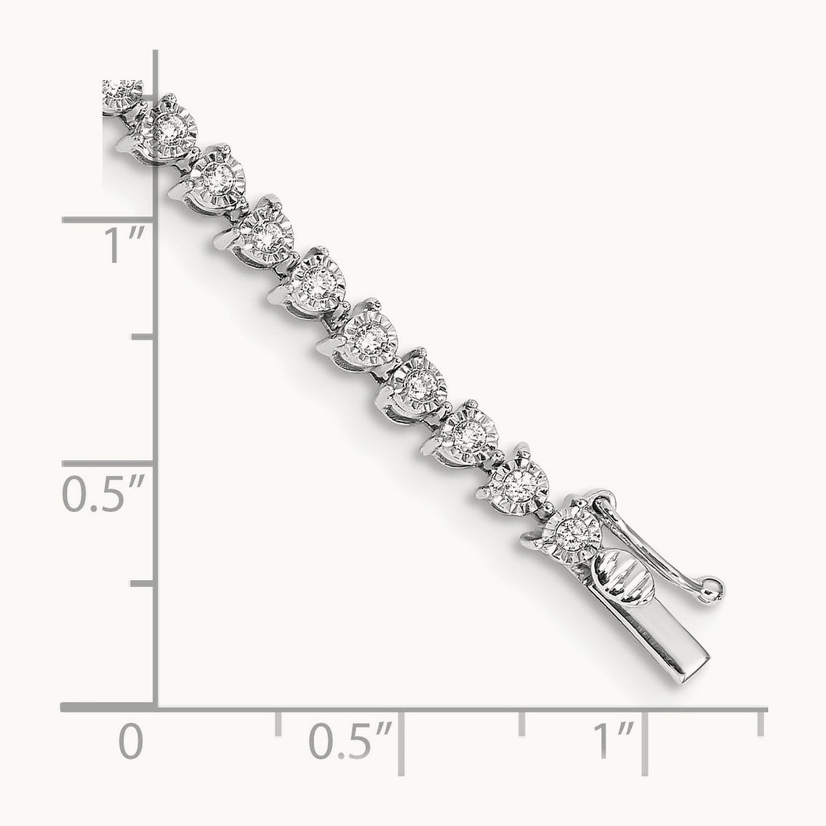 Diamond Bracelet, 14K White Gold