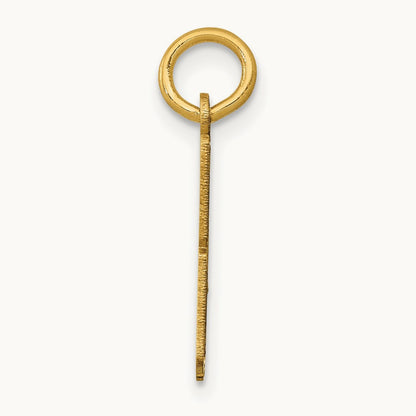 Small Elongated Number 48 Charm, 14K