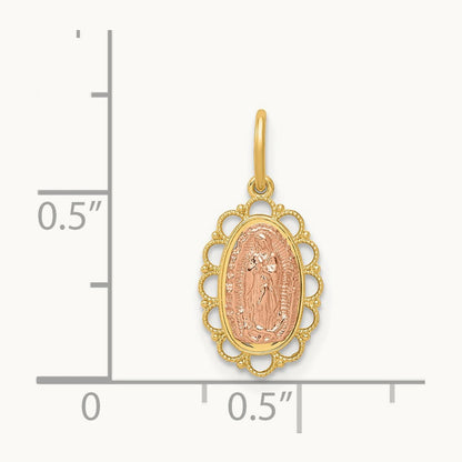 Guadalupe Pendant, 14K Two-tone