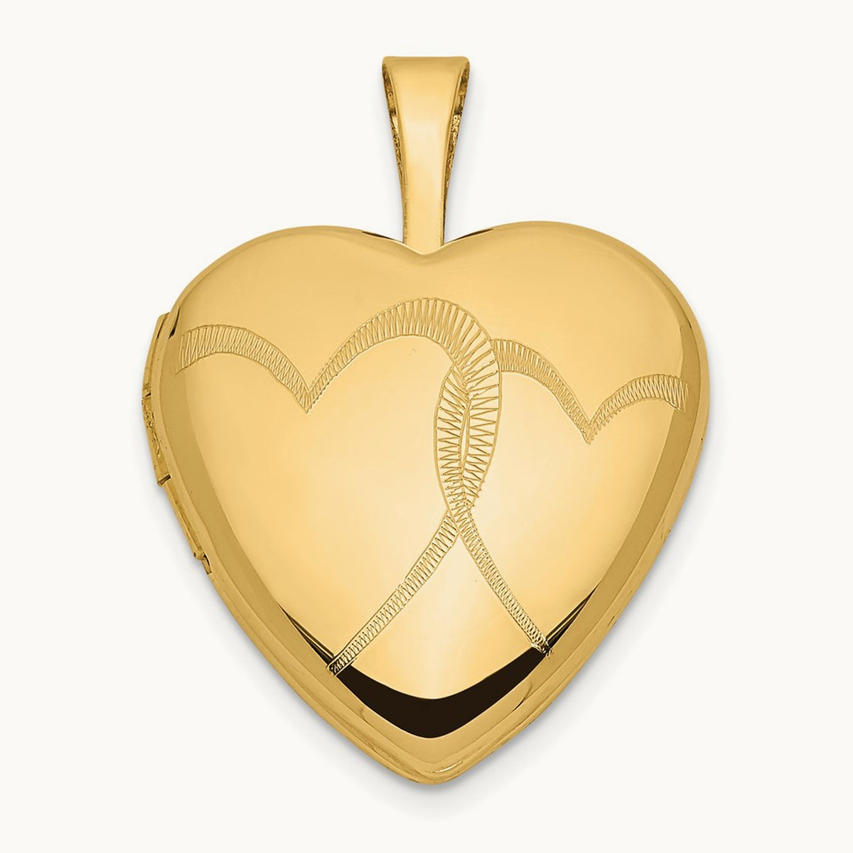 Double Hearts Locket — 14K Yellow Gold