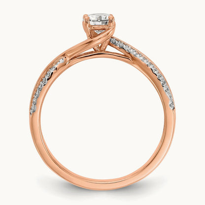 Semi-Mount Engagement Ring, 0.15 ct tw